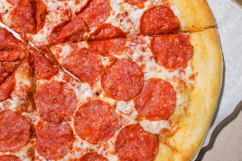 Classic pepperoni pizza dewey's pizza